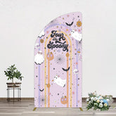 Lofaris Rainbow Half Moon Arch Halloween Four Ever Spooky Backdrop